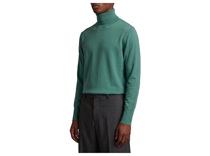 Ballantyne Zephir green cashmere turtleneck - view 2