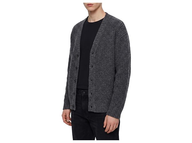Roberto Collina Wollcardigan in Anthrazit Grau - Ansicht 2