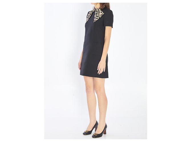 Valentino Garavani Kleid mit Schleife aus Couture-Crepe Schwarz - Ansicht 2