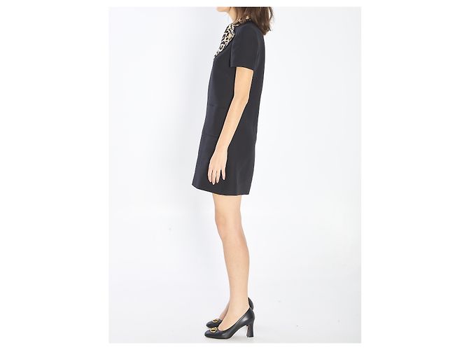 Valentino Garavani Kleid mit Schleife aus Couture-Crepe Schwarz - Ansicht 3