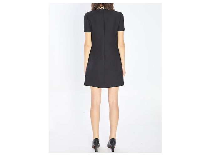 Valentino Garavani Kleid mit Schleife aus Couture-Crepe Schwarz - Ansicht 4