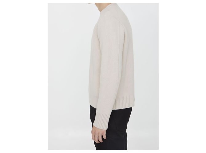 Lanvin Camisola de lã e cashmere Cru - vista 3