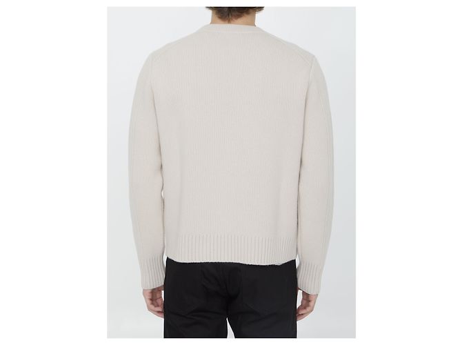 Lanvin Camisola de lã e cashmere Cru - vista 4
