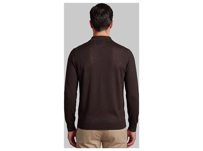 John Smedley Belper Polo in Faulkner brown Braun - Ansicht 3