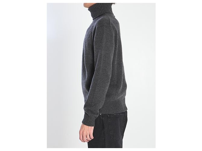 Ami Paris Ami de Coeur Rollkragenpullover Grau - Ansicht 3