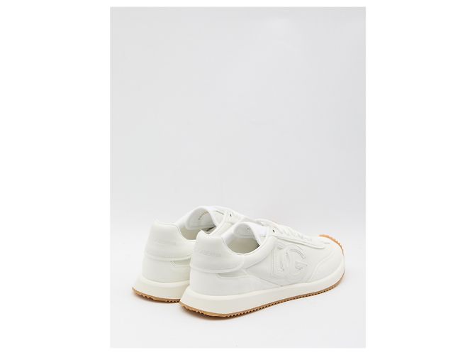 Sneakers Dolce & Gabbana DG Cushion in pelle bianca Bianco - vista 3