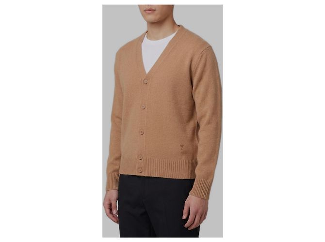 Ami Paris Ami de Coeur Cardigan Beige - Ansicht 2