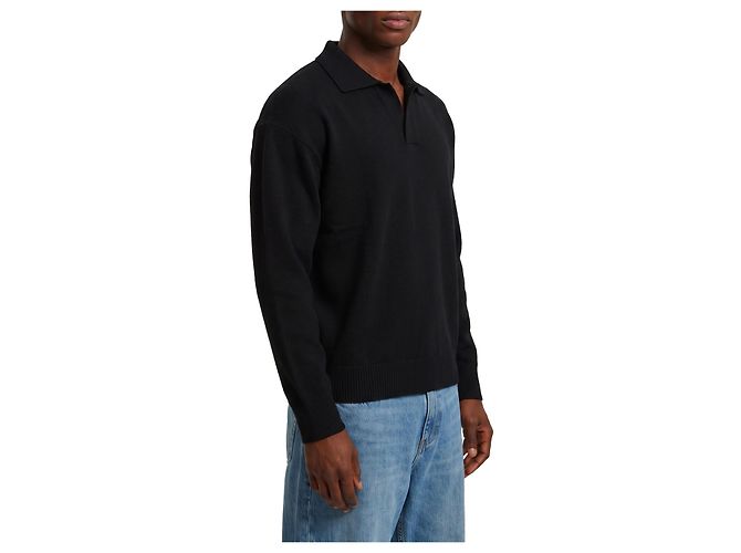 Roberto Collina Schwarzes Skipper-Poloshirt - Ansicht 2