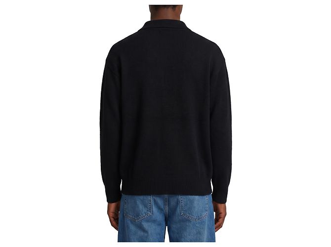 Roberto Collina Schwarzes Skipper-Poloshirt - Ansicht 3