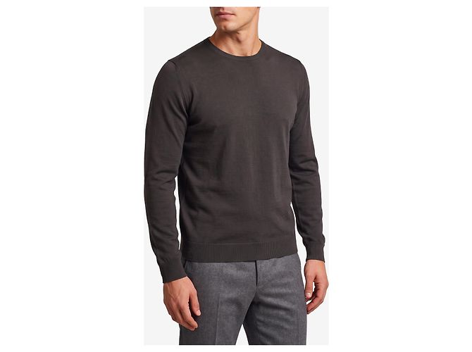 John Smedley Pull Cherwell en couleur Faulkner brown Marron - vue 2