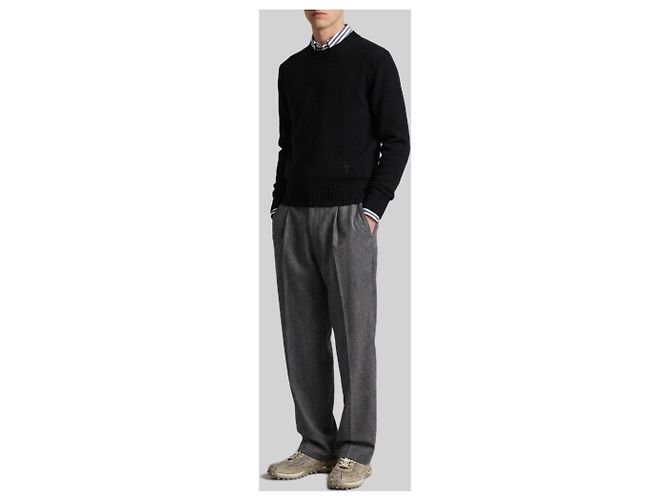 Ami Paris Ami de Coeur Rundhals-Pullover Schwarz - Ansicht 3