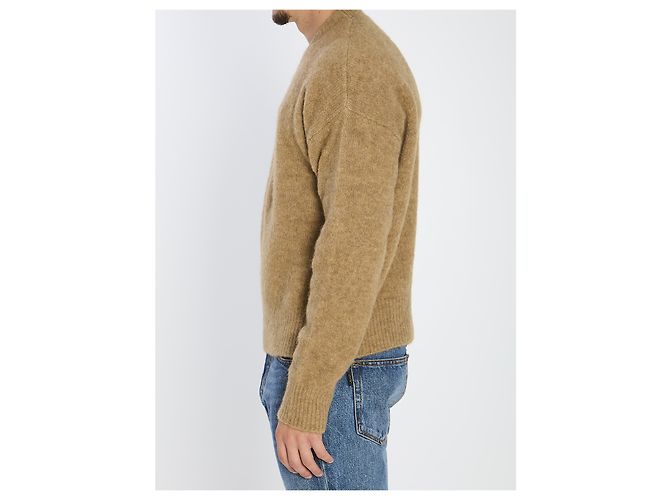Ami Paris Pullover aus Alpaka und Wolle Beige - Ansicht 3