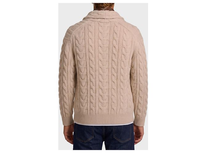 Ballantyne Braided wool cardigan Beige - view 3
