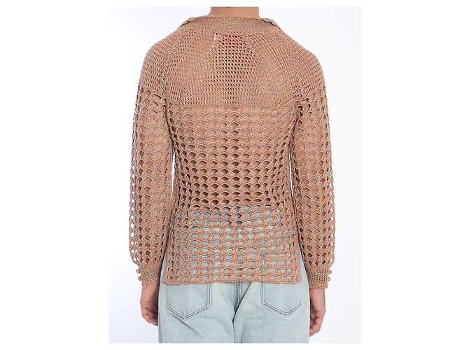 Valentino Garavani Camicia in maglia traforata Multicolore - vista 4