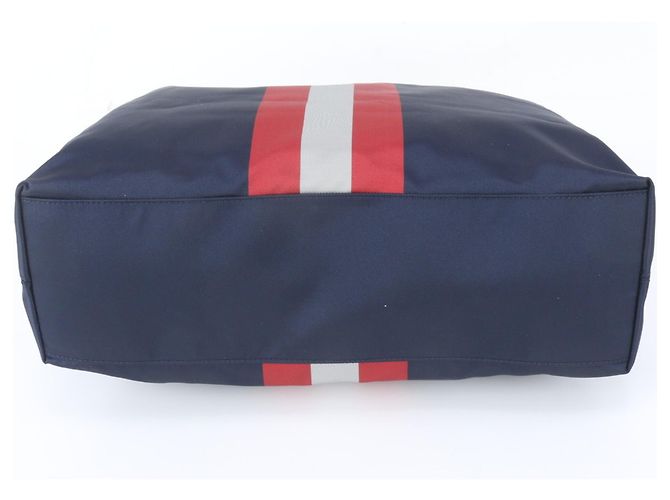 Borsa Tote in pelle Bally Trainspotting Blu navy - vista 5
