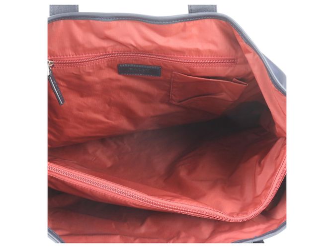 Borsa Tote in pelle Bally Trainspotting Blu navy - vista 7