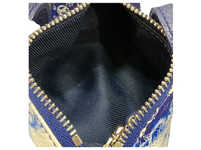 Llavero Louis Vuitton Monogram Bandana Blanco Azul - vista 9