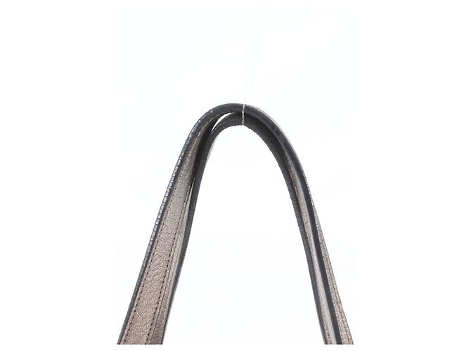 Loewe Belt Pattern Metallic Leather Tote Bag Golden - view 2