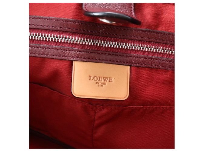 Loewe Belt Pattern Metallic Leather Tote Bag Golden - view 8