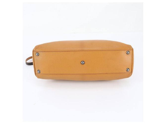Fendi Peekaboo 8BN226 Leder 2-Way Tasche Braun Kamel - Ansicht 7