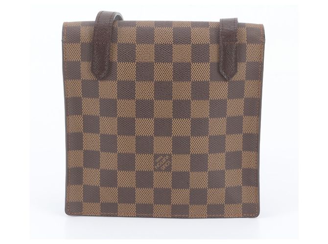 Bolsa de Ombro Louis Vuitton Damier Pimlico em Couro Damier ebene - vista 3