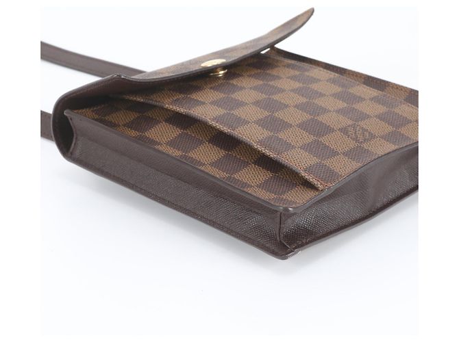 Bolsa de Ombro Louis Vuitton Damier Pimlico em Couro Damier ebene - vista 5