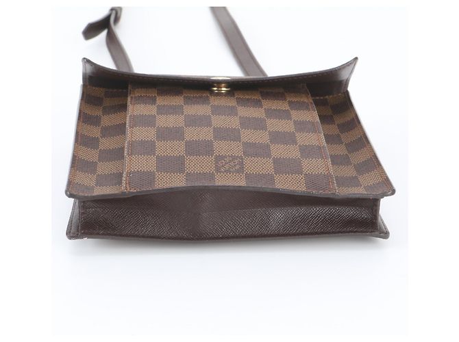 Bolsa de Ombro Louis Vuitton Damier Pimlico em Couro Damier ebene - vista 6
