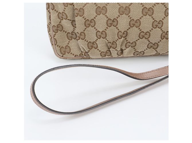 Sac bandoulière Gucci GG Canvas Lovely Heart Beige - vue 2