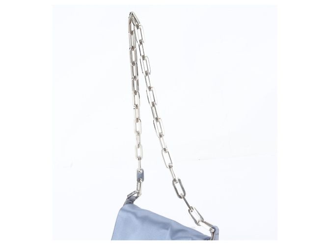 Bolsa de Ombro Gucci Azul Claro com Corrente - vista 2