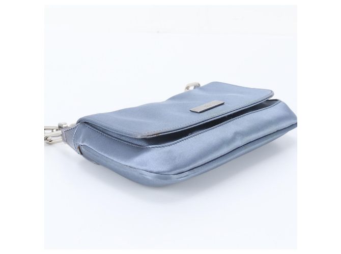 Bolsa de Ombro Gucci Azul Claro com Corrente - vista 4