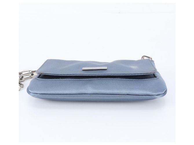 Bolsa de Ombro Gucci Azul Claro com Corrente - vista 5
