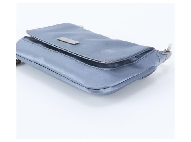 Bolsa de Ombro Gucci Azul Claro com Corrente - vista 6