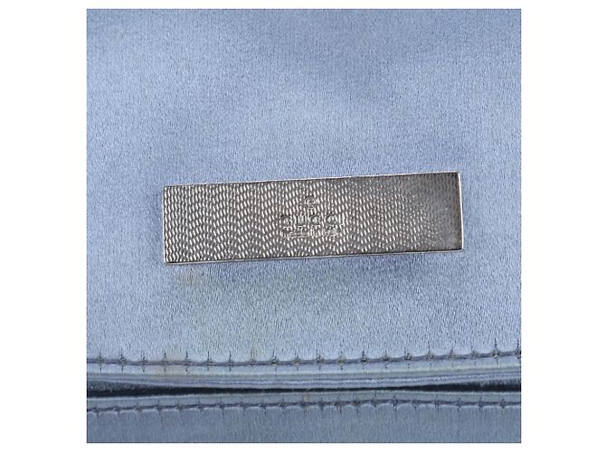 Bolsa de Ombro Gucci Azul Claro com Corrente - vista 9