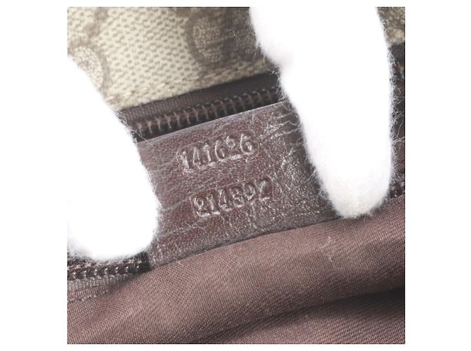 Borsa a tracolla Gucci GG Supreme in pelle Marrone - vista 10