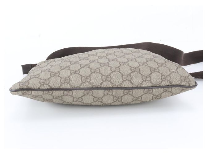 Borsa a tracolla Gucci GG Supreme in pelle Marrone - vista 5