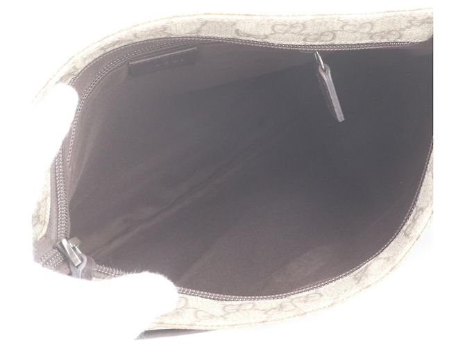 Borsa a tracolla Gucci GG Supreme in pelle Marrone - vista 7