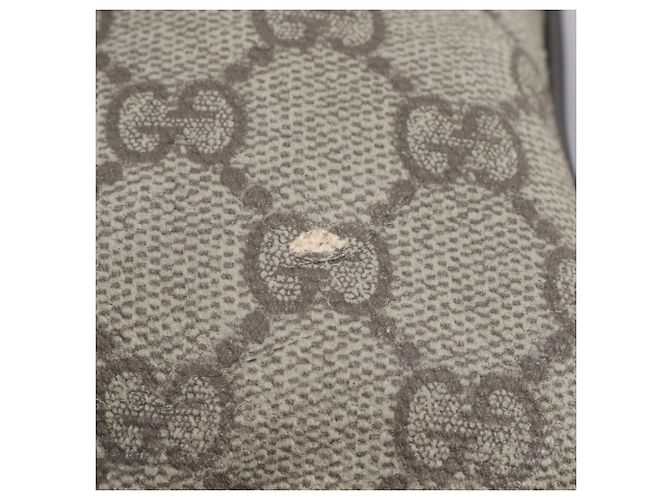 Borsa a tracolla Gucci GG Supreme in pelle Marrone - vista 8