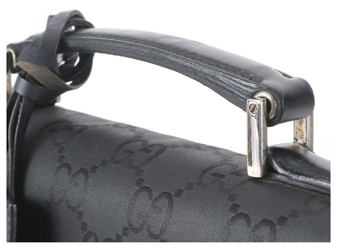 Gucci GG Nylon Leather Aktentasche Schwarz - Ansicht 2