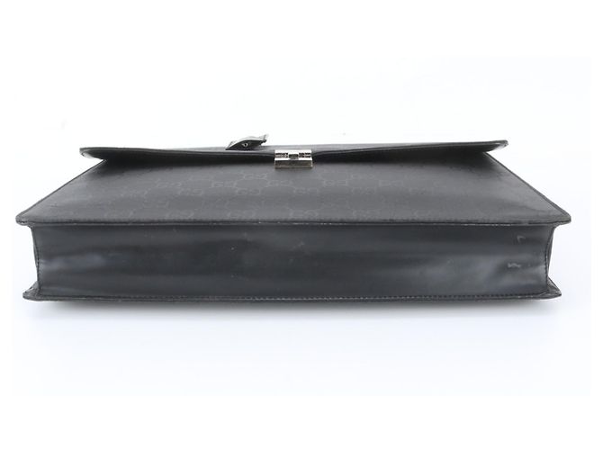 Gucci GG Nylon Leather Aktentasche Schwarz - Ansicht 5