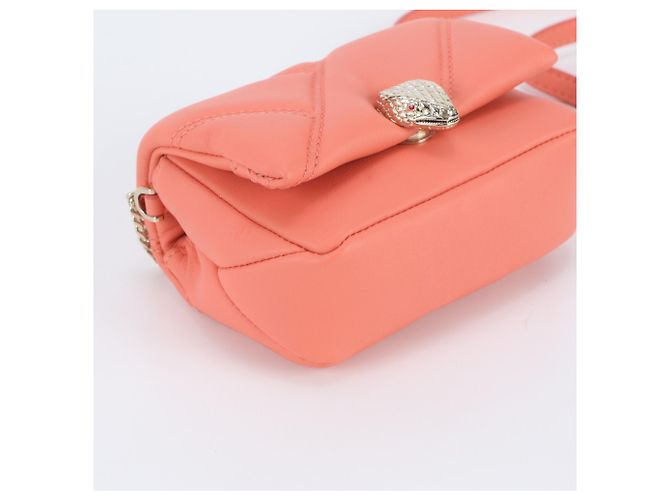 Bulgari Borsa a tracolla Bvlgari Serpenti Cabochon in pelle Rosa - vista 5