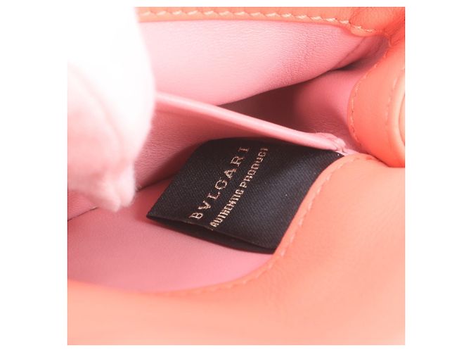 Bulgari Borsa a tracolla Bvlgari Serpenti Cabochon in pelle Rosa - vista 9
