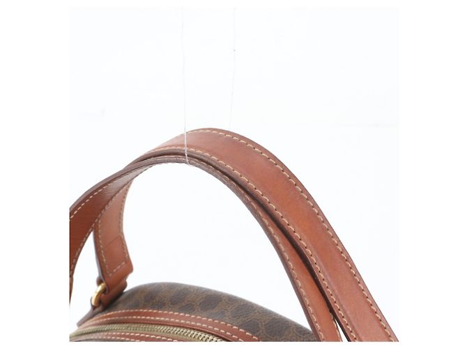 Céline Saco Tote Celine Macadam em couro Marrom - vista 2