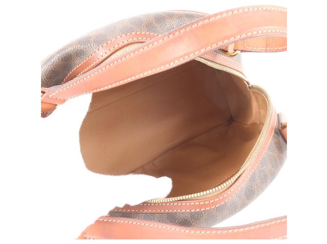 Céline Saco Tote Celine Macadam em couro Marrom - vista 7