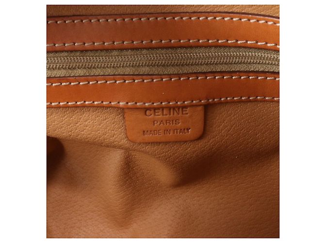 Céline Saco Tote Celine Macadam em couro Marrom - vista 8