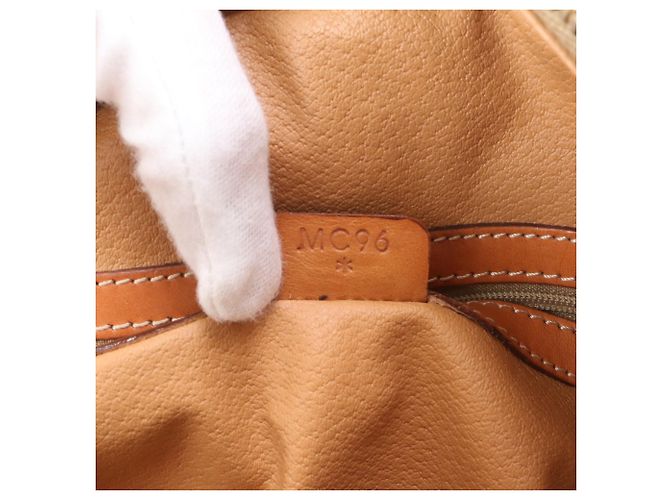 Céline Saco Tote Celine Macadam em couro Marrom - vista 9