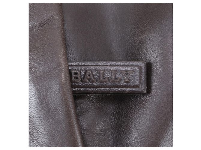 Borsa a tracolla in pelle Bally Trainspotting Marrone scuro - vista 10