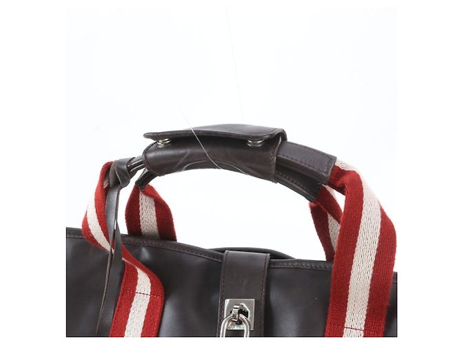 Borsa a tracolla in pelle Bally Trainspotting Marrone scuro - vista 2