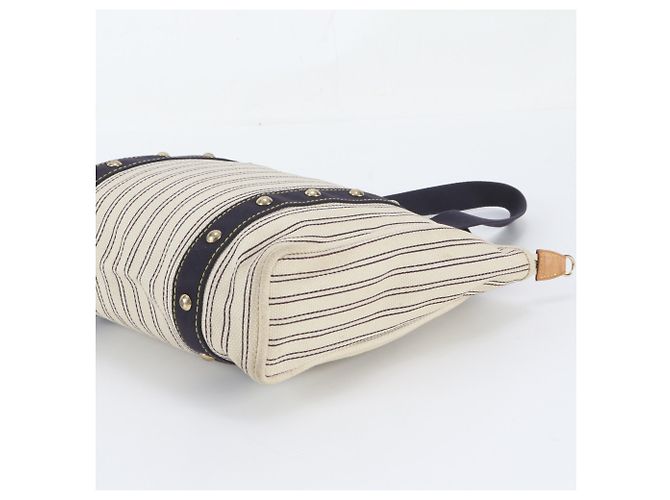 Sac Cabas Louis Vuitton Antigua MM Bleu Marine - vue 4