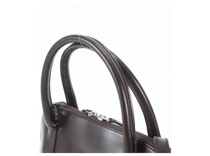 Bolsa de Ombro 2-Way Burberry em Couro Check Castanho escuro - vista 3