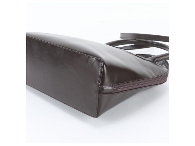 Bolsa de Ombro 2-Way Burberry em Couro Check Castanho escuro - vista 5